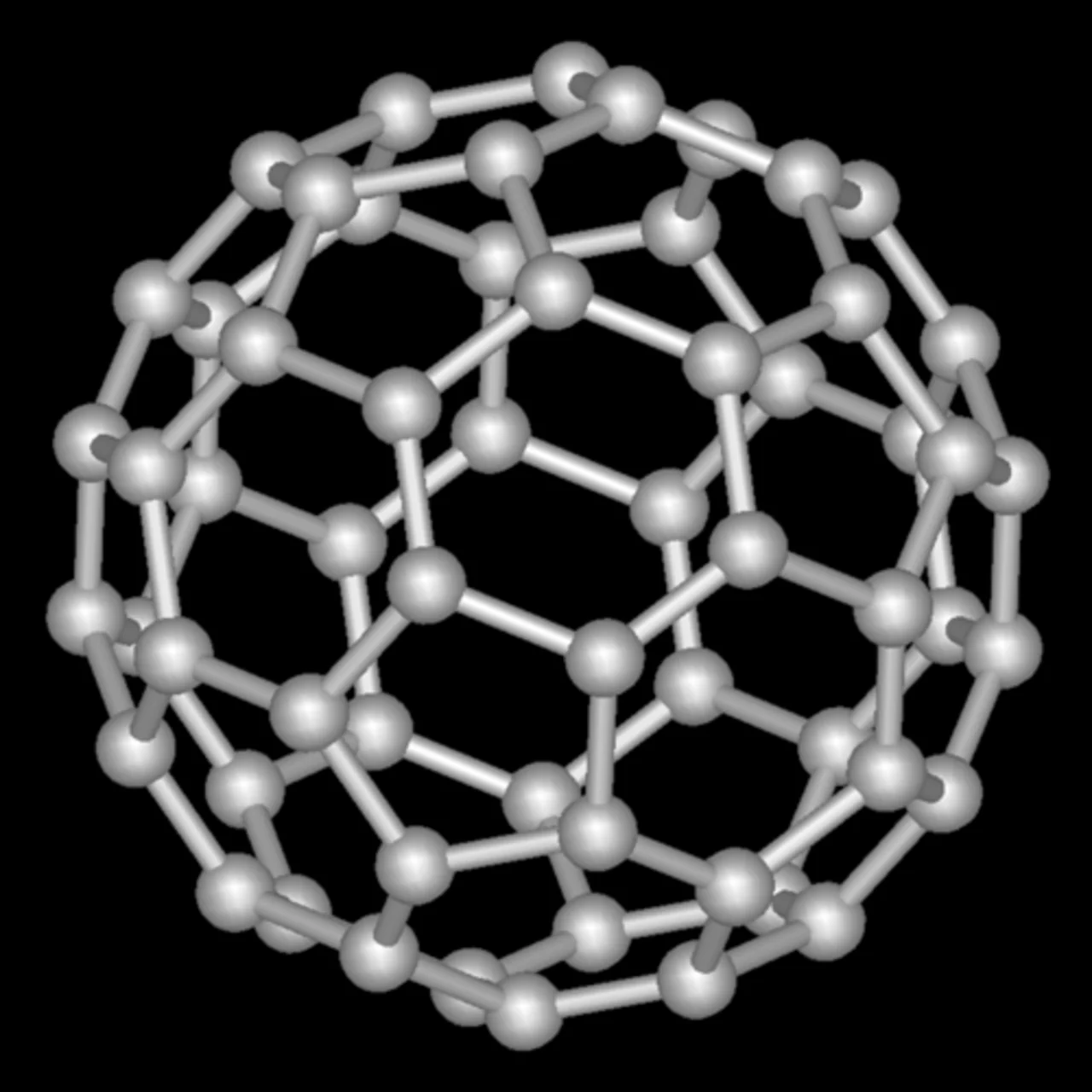 Buckyball (Buckminsterfullerene C60) Moleküler Kafes Geometrisi ve Karbon Nanoyapı Fiziği - Fullerene-C60