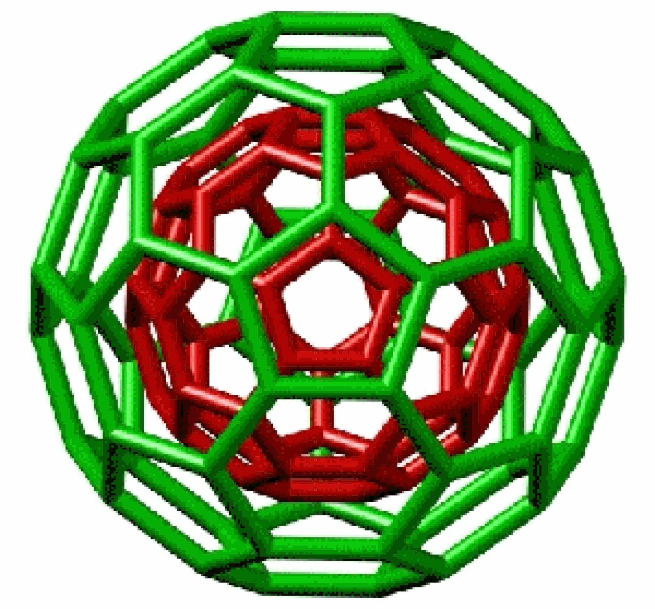 Buckyball (Buckminsterfullerene C60) Moleküler Kafes Geometrisi ve Karbon Nanoyapı Fiziği - Buckyball C60 animation