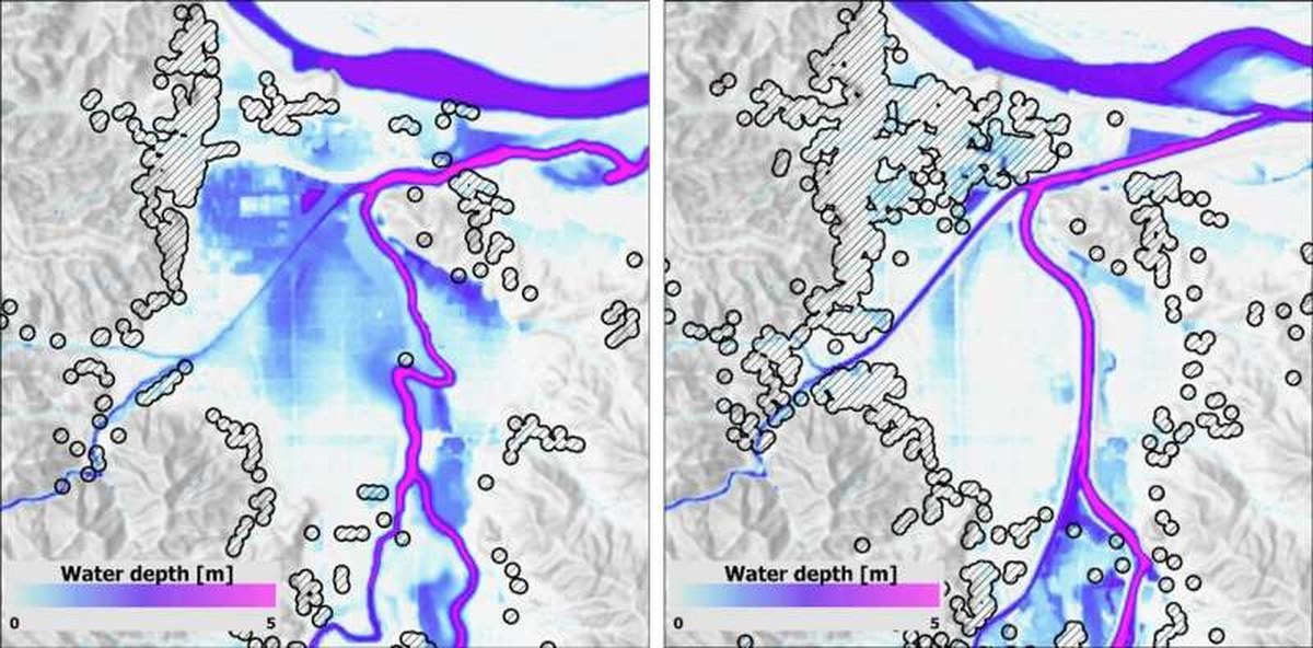 Past vs. Modern Flood Risk: Impacts of Rainfall, Terrain, and Urban Growth