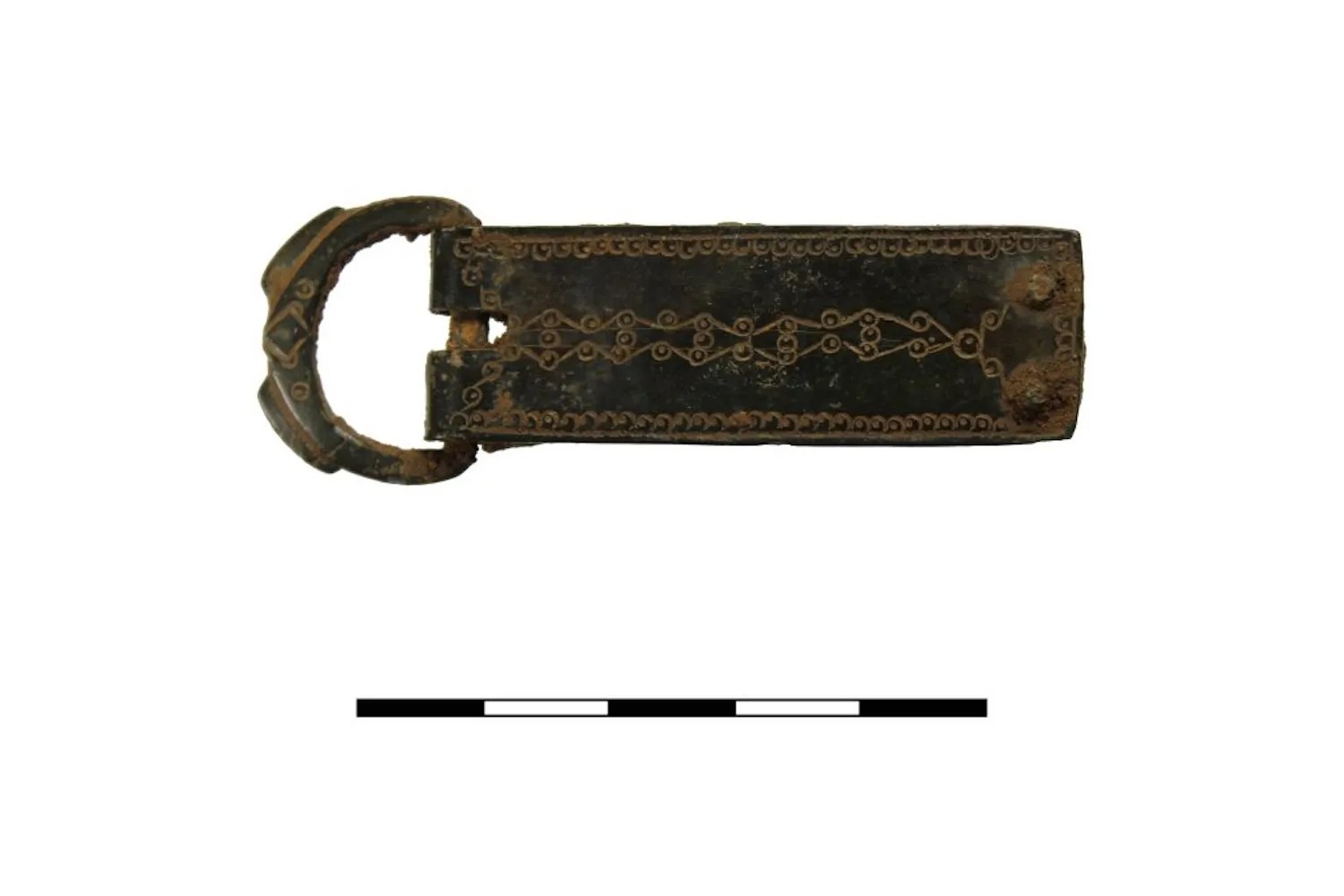 Copper belt buckle from ancient Rome